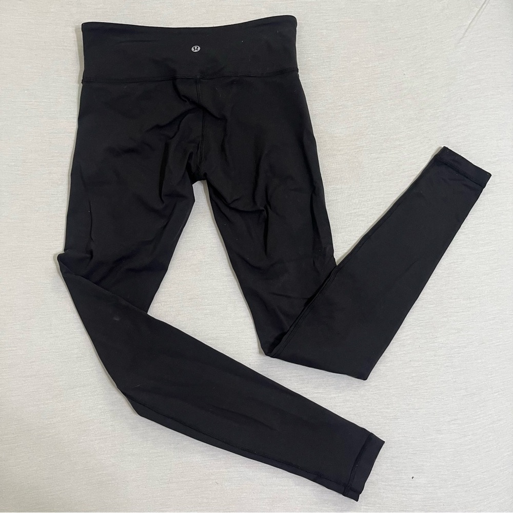 Lululemon Black Wunder Under Full Length Leggings